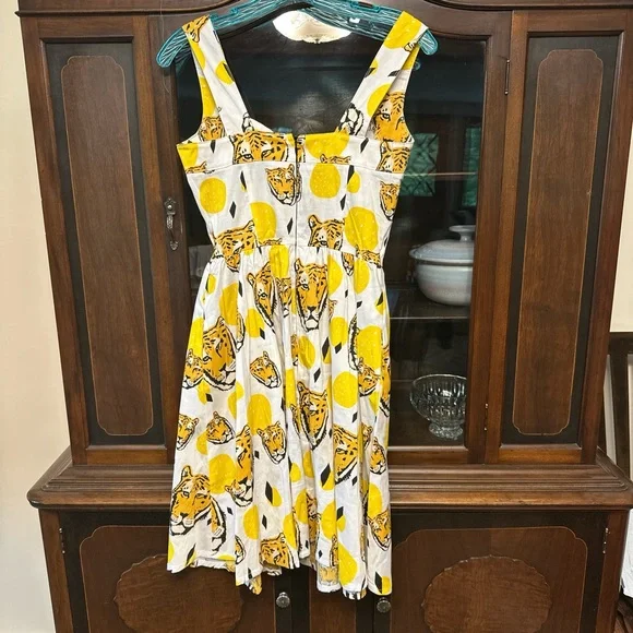 Nooworks Cheetah Head Fit and Flare Dress Size XS - Picture 9 of 15